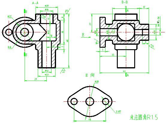 CAD机械零件制图练习题